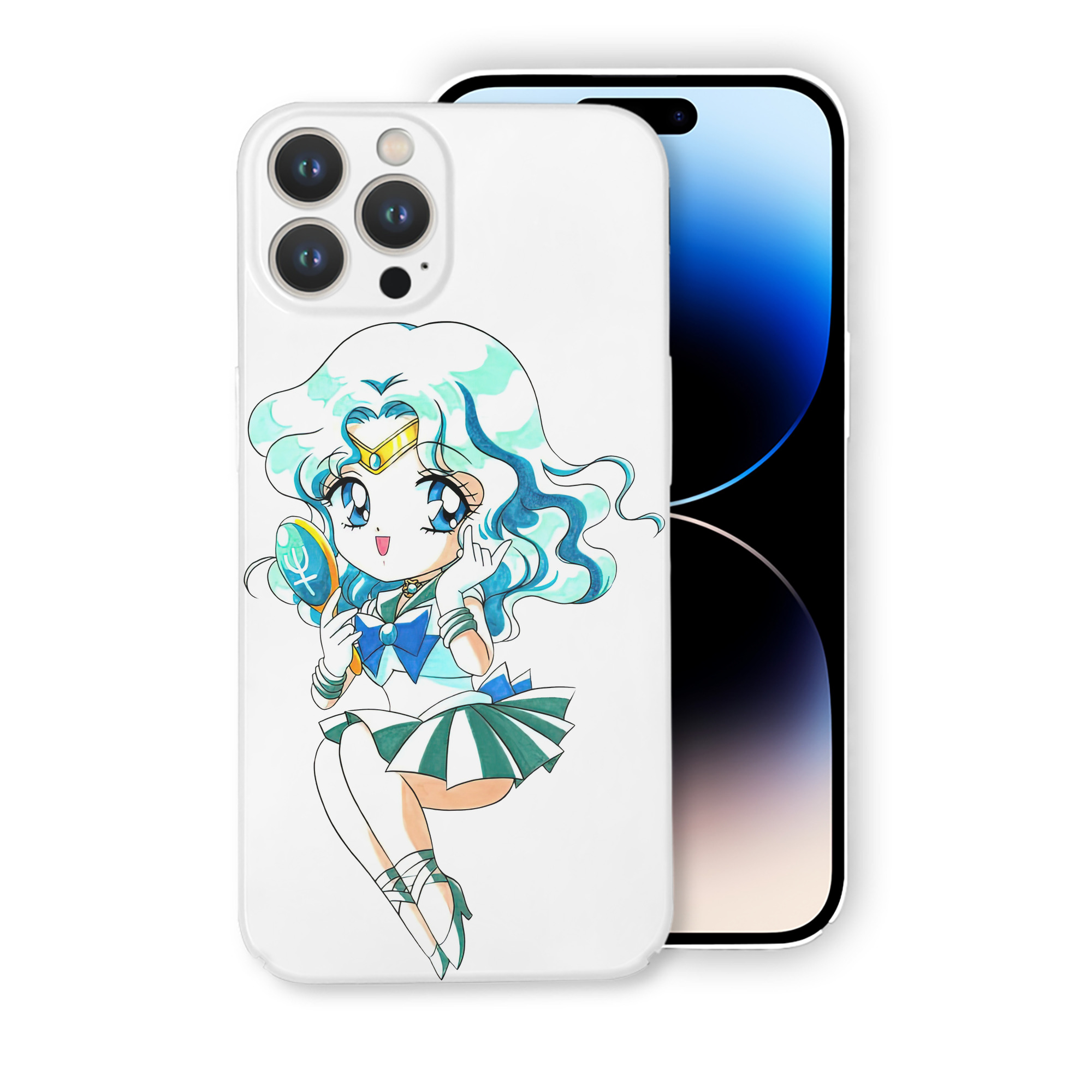 （画像用） 美少女戦士セーラームーン 海王 みちる（かいおう みちる） Sailor Moon Kaiou Michiru 【iPhone 14シリーズ対応】ハードケース